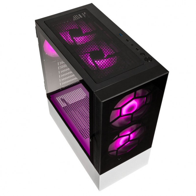 Számítógépház Kolink Observatory MX ARGB ATX Edzett üveg Fekete/Fehér PC