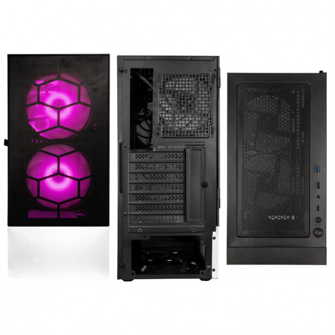 Számítógépház Kolink Observatory MX ARGB ATX MESH Fekete/Fehér PC
