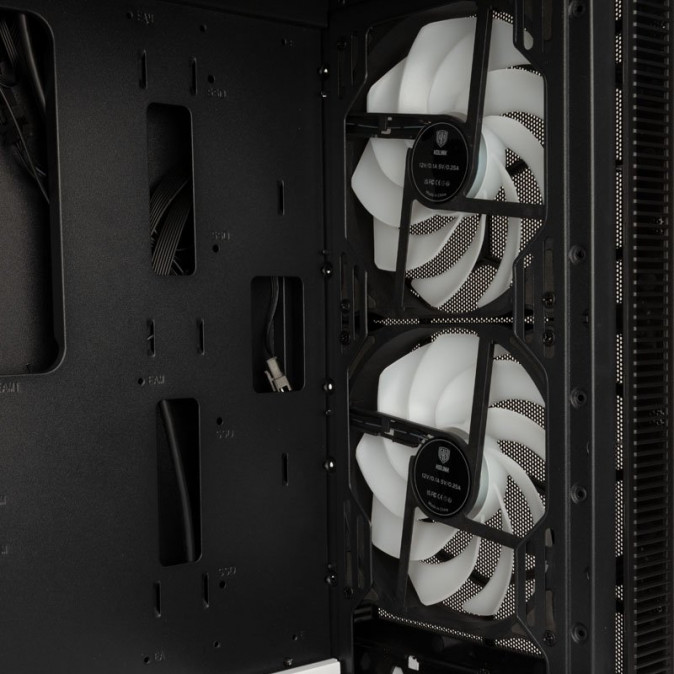 Számítógépház Kolink Observatory MX ARGB ATX MESH Fekete/Fehér PC