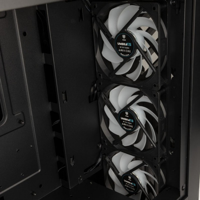 Számítógépház Kolink Unity Cascade ARGB Midi-Tower, fekete PC