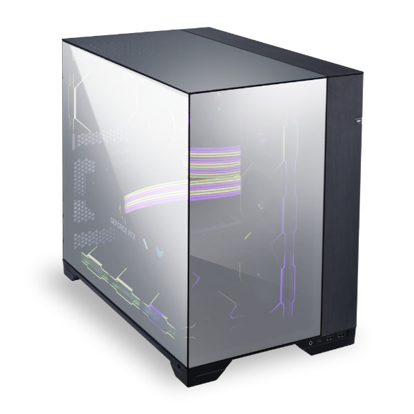 Számítógépház Lian Li O11 Vision PCMR edition Chrome E-ATX Edzett üveg PC