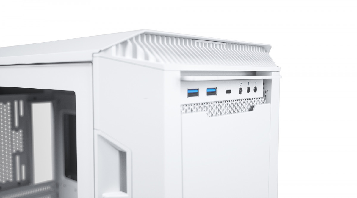 Számítógépház PHANTEKS Eclipse P600S Silent ATX Matt Fehér Edzett Üveg PC