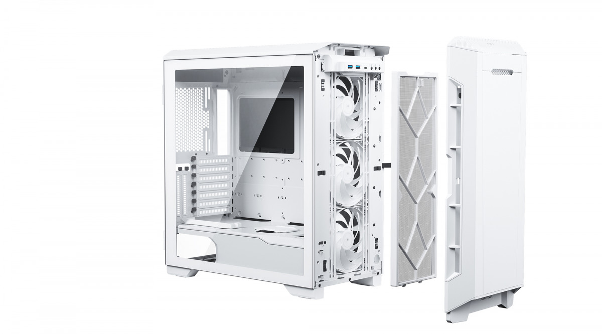 Számítógépház PHANTEKS Eclipse P600S Silent ATX Matt Fehér Edzett Üveg PC