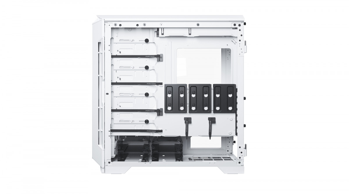 Számítógépház PHANTEKS Eclipse P600S Silent ATX Matt Fehér Edzett Üveg PC