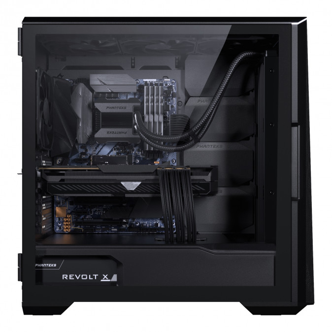 Számítógépház PHANTEKS Eclipse G500A ATX Edzett üveg Fekete PC