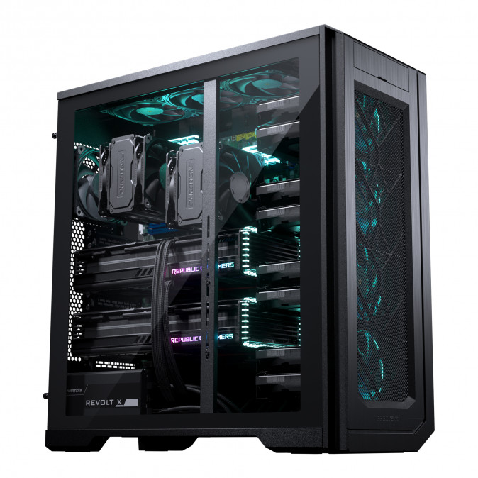 Számítógépház PHANTEKS Enthoo Pro 2 Server XL-EEB , edzett üveg, Fekete PC