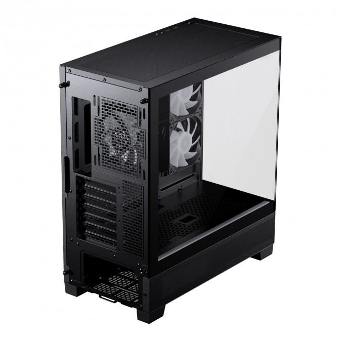 Számítógépház Phanteks XT View edzett üveg, D-RGB, Fekete PC