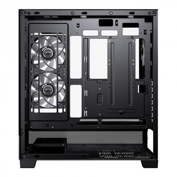 Számítógépház Phanteks XT View edzett üveg, D-RGB, Fekete PC