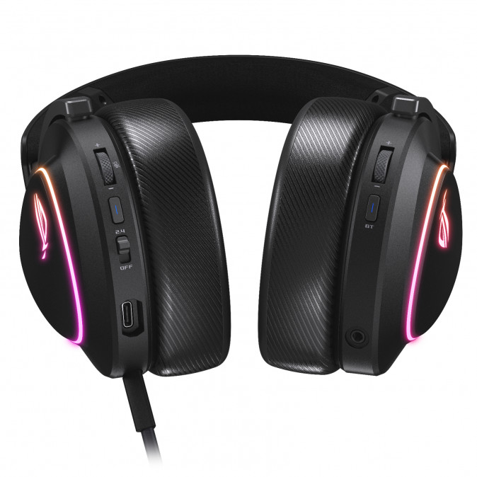 ASUS ROG Delta II vezeték nélküli fejhallgató mikrofonnal - Fekete (90YH03W0-BHUA00) PC