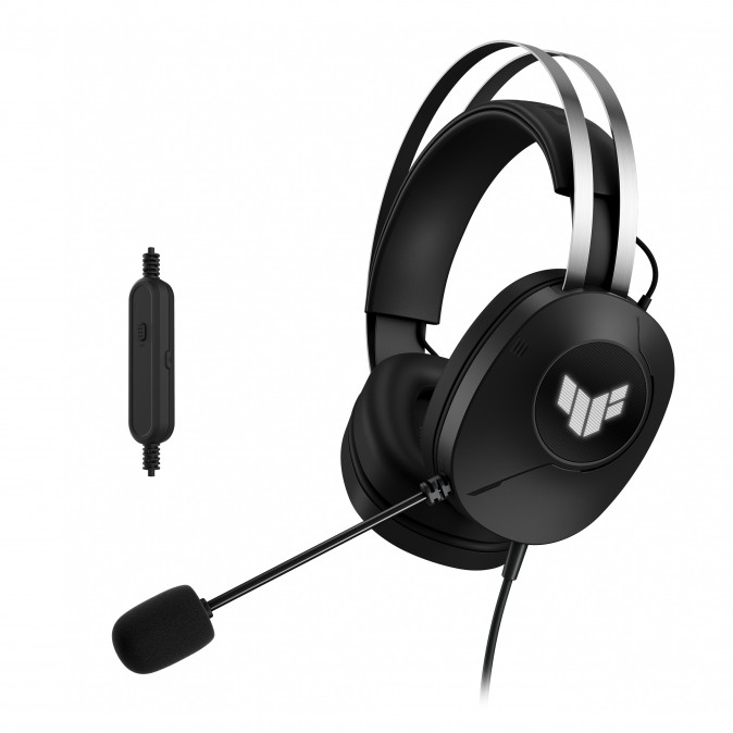 ASUS TUF Gaming H1 Gen II fejhallgató - Fekete (90YH044B-BHUA00) PC