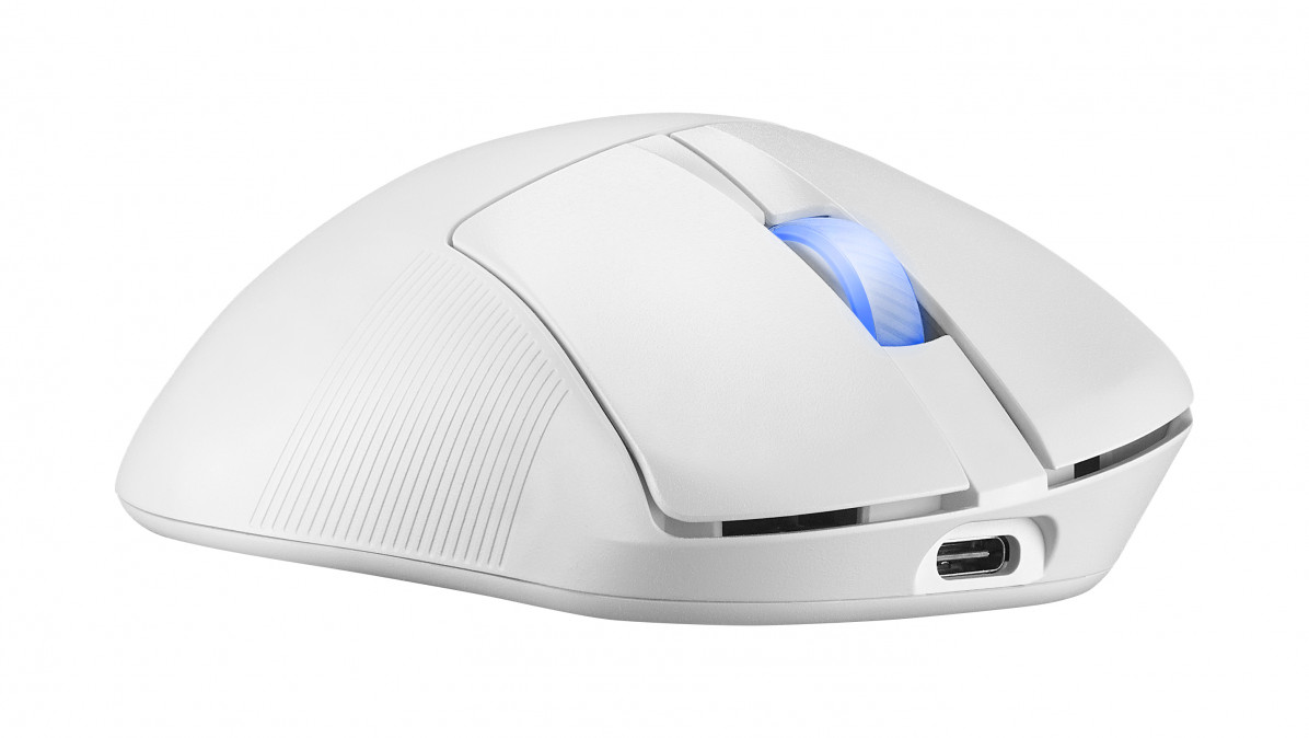 ASUS ROG Keris II Ace vezeték nélküli optikai egér - Fehér (90MP03N0-BMUA10) PC