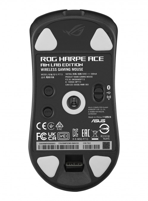 ASUS ROG Harpe Ace Aim Lab vezeték nélküli gamer egér - Fekete (90MP02W0-BMUA00) PC