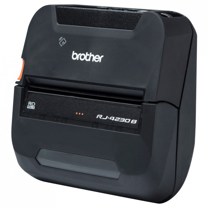 BROTHER Mobil nyomtató RJ-4230BZ1, mono, 203 dpi, direkt thermal, 127 mm/mp, Bluetooth/USB PC