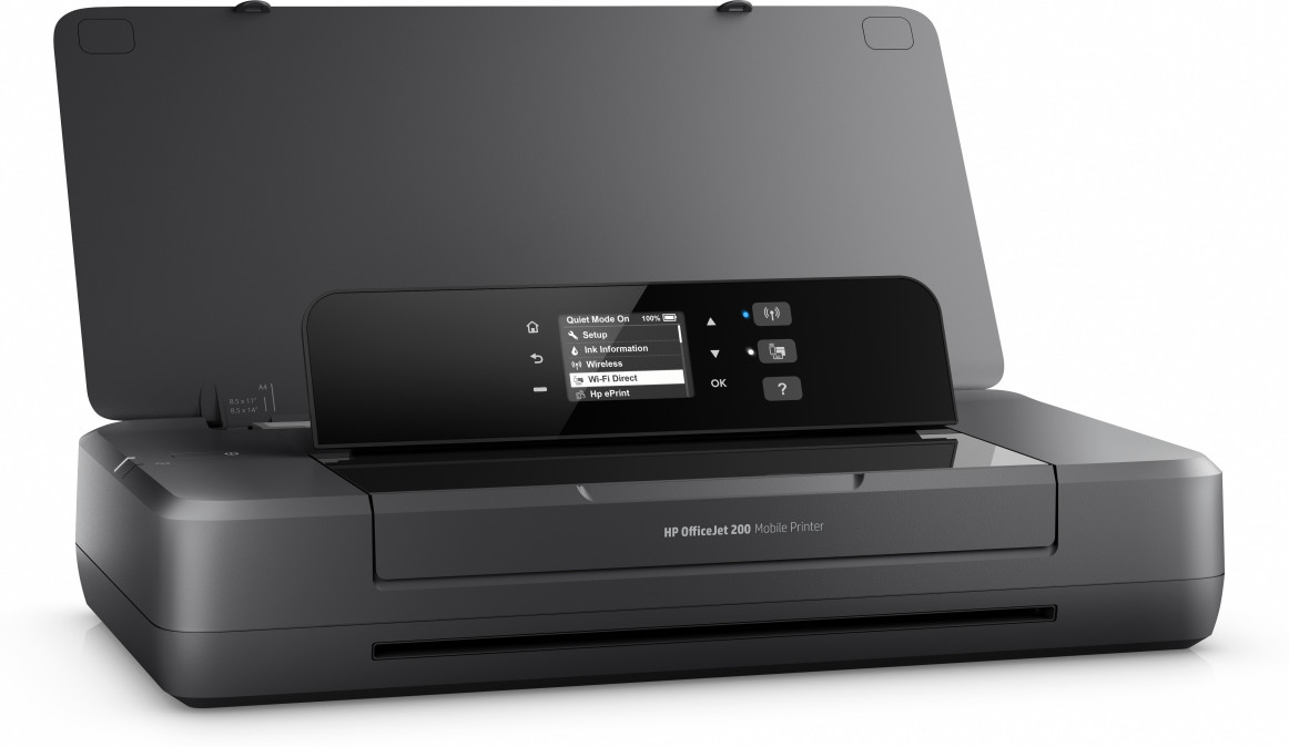 HP Tintasugaras Nyomtató Officejet 200 mobil printer, USB/WIFI, A4, 10lap/perc (FF, ISO), Hordozható, Akku PC