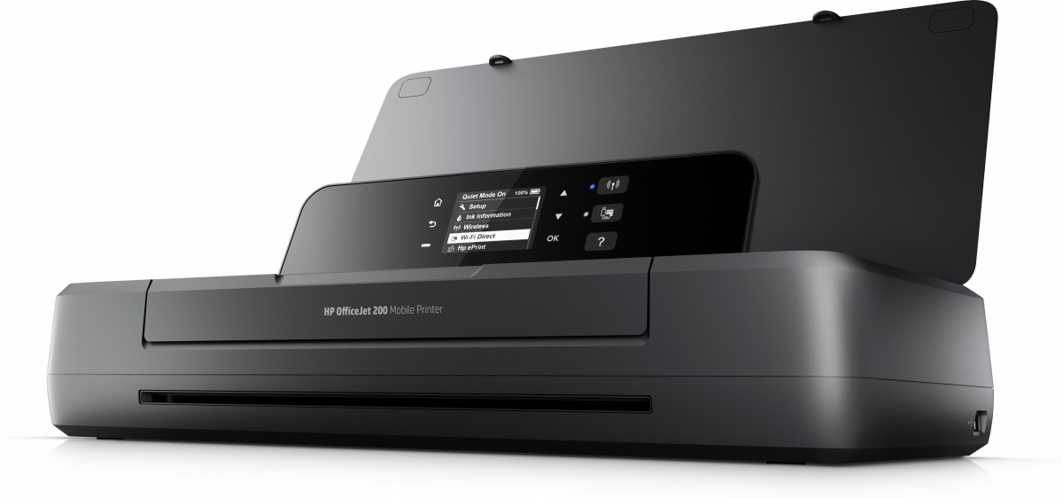 HP Tintasugaras Nyomtató Officejet 200 mobil printer, USB/WIFI, A4, 10lap/perc (FF, ISO), Hordozható, Akku PC