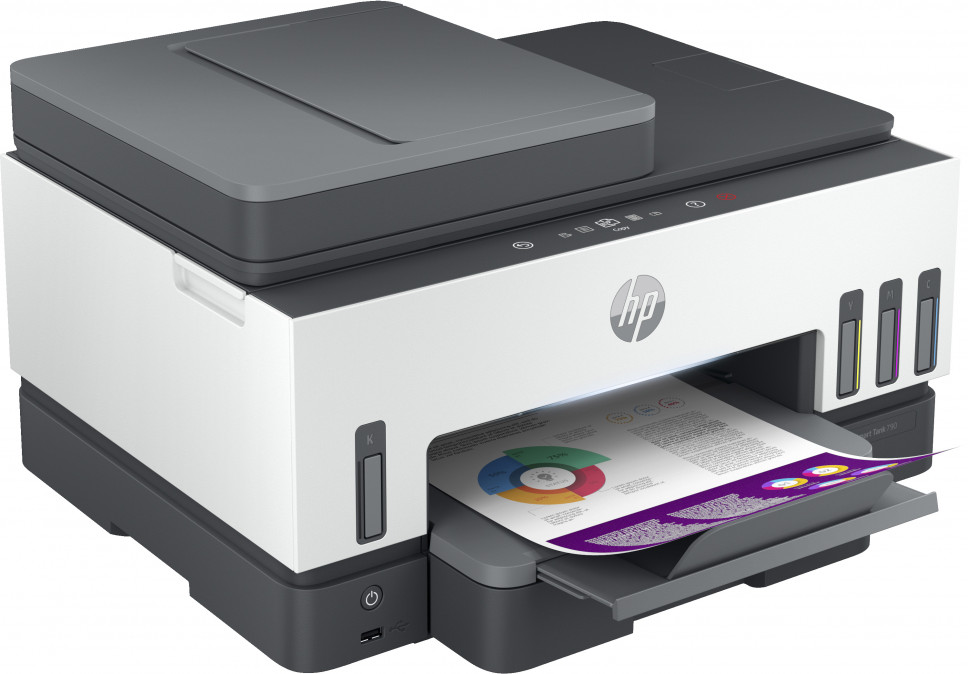 HP Tintasugaras MFP NY/M/S/F  Smart Tank 790 tintatartályos multifunkciós nyomtató, USB/Wlan A4 15lap/perc(ISO), ADF PC