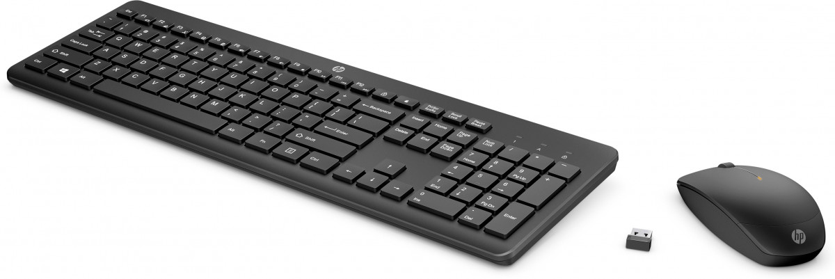 HP 230 vezeték nélküli billentyűzet és egér - Fekete (18H24AA#AKC) PC