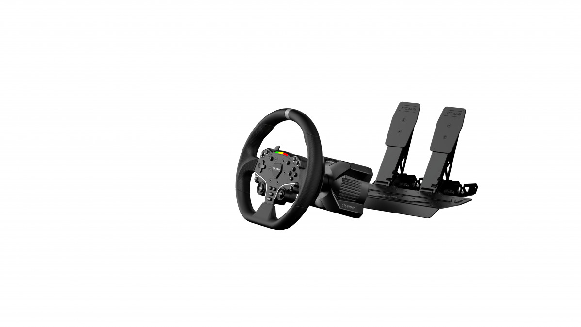 Moza Racing kormány - R3 PC Szimulátor szett (Direct Drive, R3 bázis, ES kormány, SR-P Lite pedál, bilincs) Több platform
