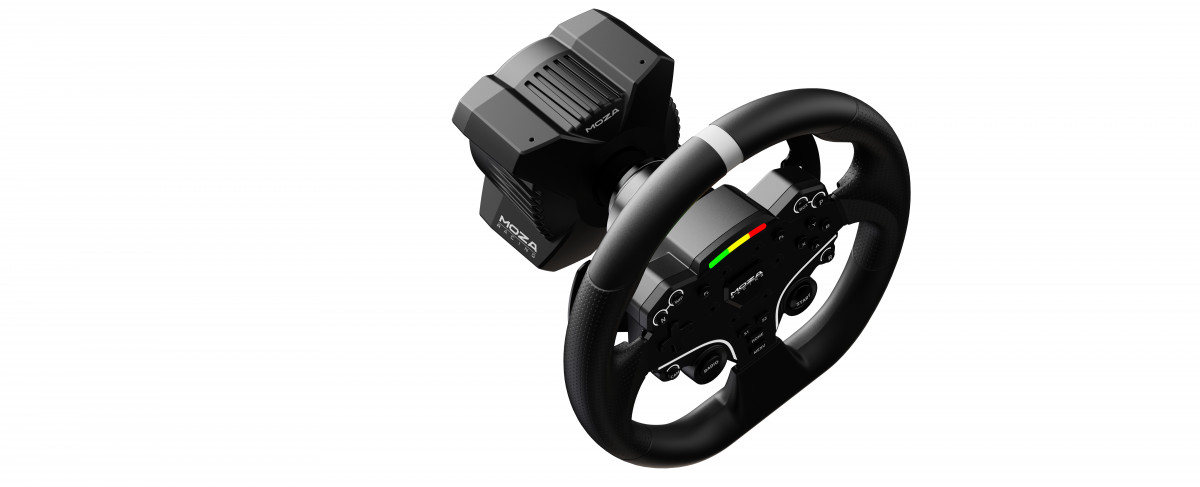 Moza Racing kormány - R3 PC Szimulátor szett (Direct Drive, R3 bázis, ES kormány, SR-P Lite pedál, bilincs) Több platform