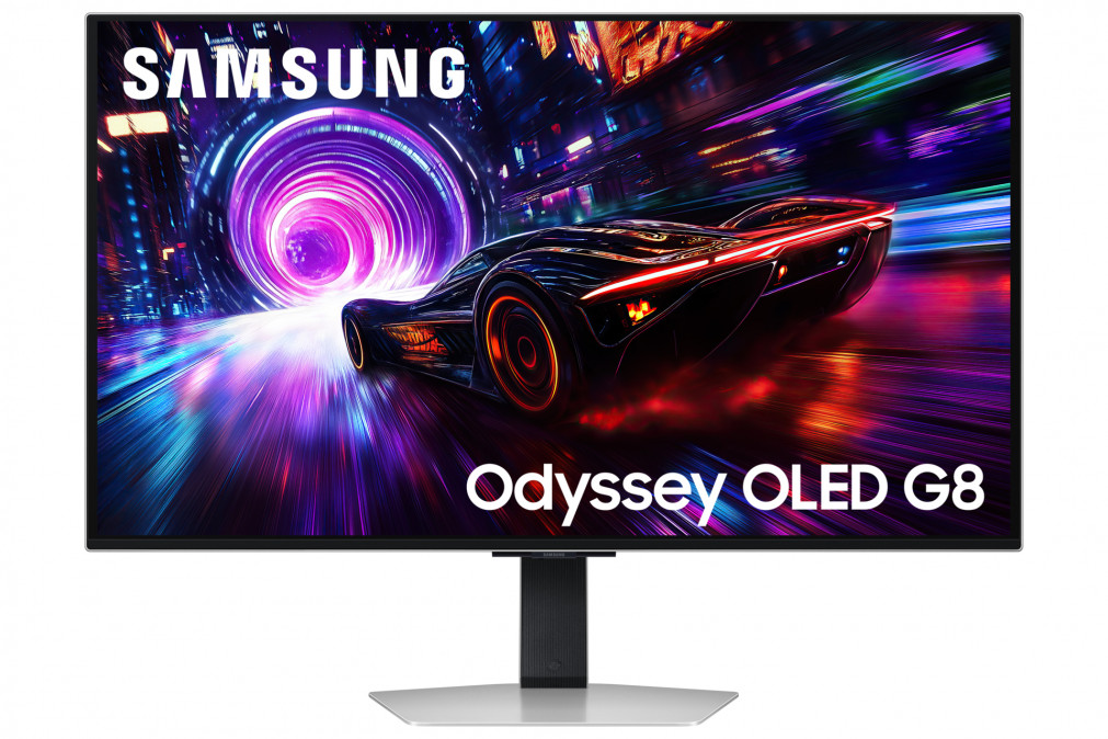 SAMSUNG Gaming 240Hz OLED monitor 32" G8, 3840x2160, 16:9, 260cd/m2, 0.03ms, HDMI/DisplayPort/USB,Pivot PC