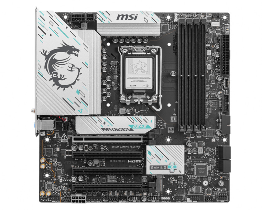 MSI B860M GAMING PLUS WIFI (LGA1851) Alaplap (7E42-003R) PC