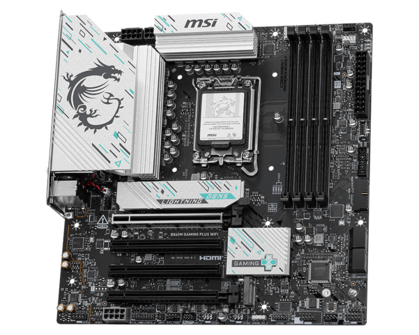 MSI B860M GAMING PLUS WIFI (LGA1851) Alaplap (7E42-003R) PC