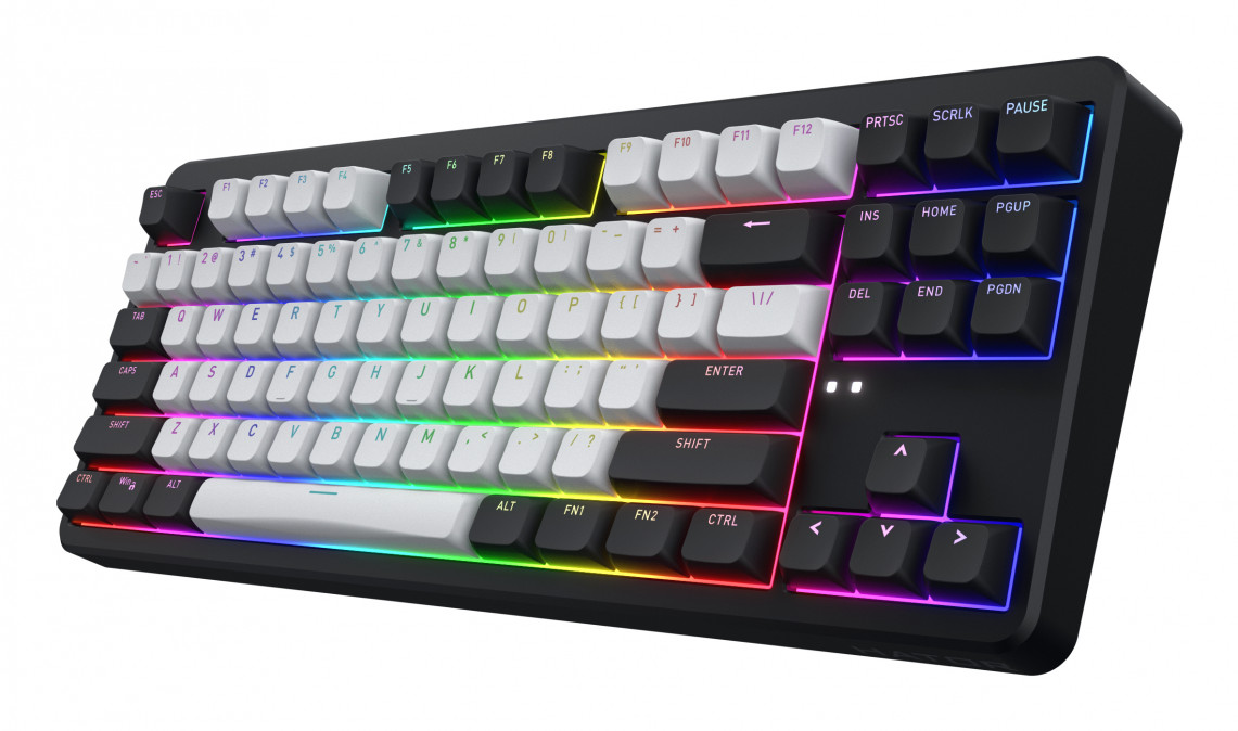 HATOR Rockfall 3 TKL vezeték nélküli billentyűzet - US ANSI kiosztás - Fekete (HTK850) PC