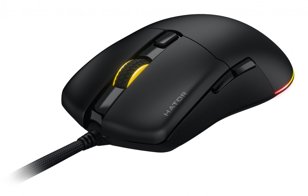 HATOR Pulsar 3 12000 DPI gamer egér - Fekete (HTM610) PC
