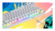 HATOR Gravity X TKL Orange switch billentyűzet - US ANSI kiosztás - Fekete (HTK550) thumbnail