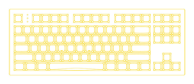HATOR Gravity X TKL Orange switch billentyűzet - US ANSI kiosztás - Fekete (HTK550) PC