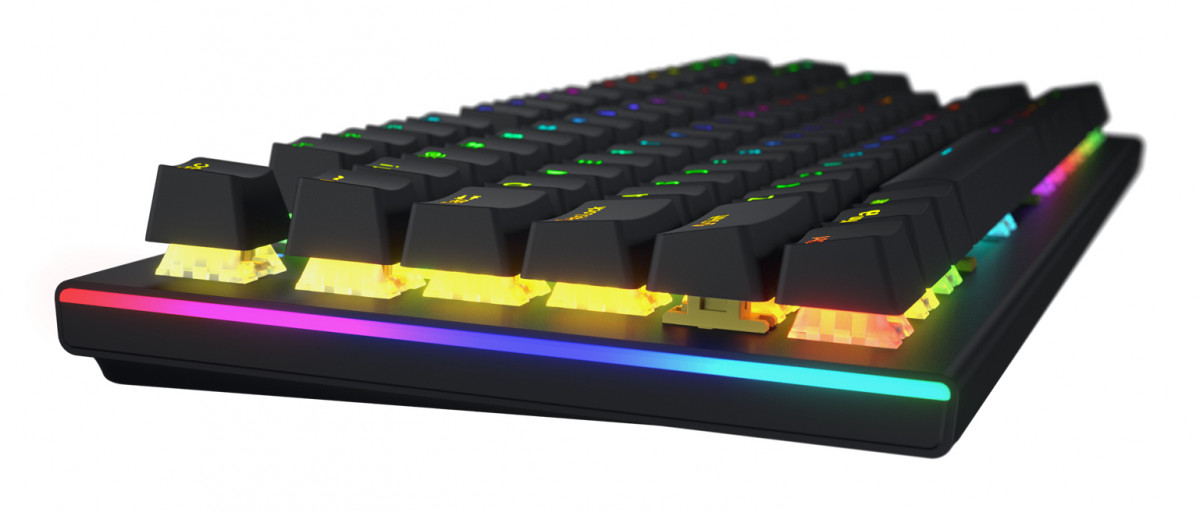 HATOR Gravity X TKL Orange switch billentyűzet - US ANSI kiosztás - Fekete (HTK550) PC