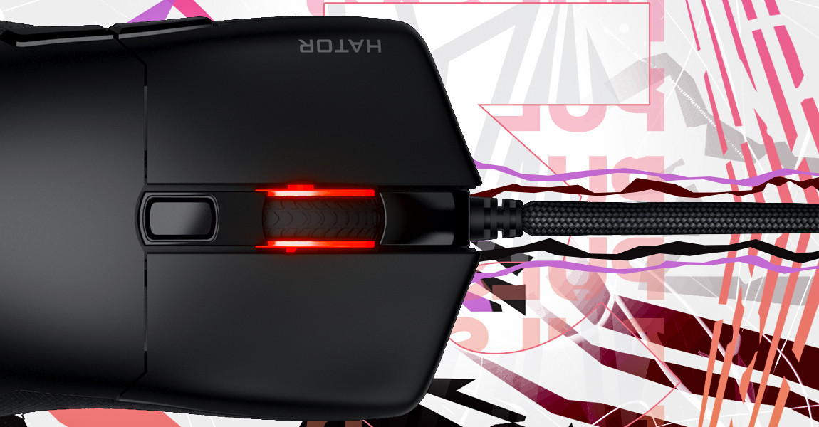 HATOR Pulsar 3 12000 DPI gamer egér - Fehér (HTM611) PC