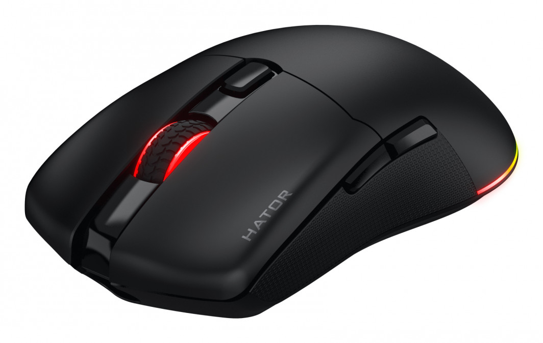 HATOR Pulsar 3 vezeték nélküli 12000 DPI gamer egér - Fekete (HTM630) PC