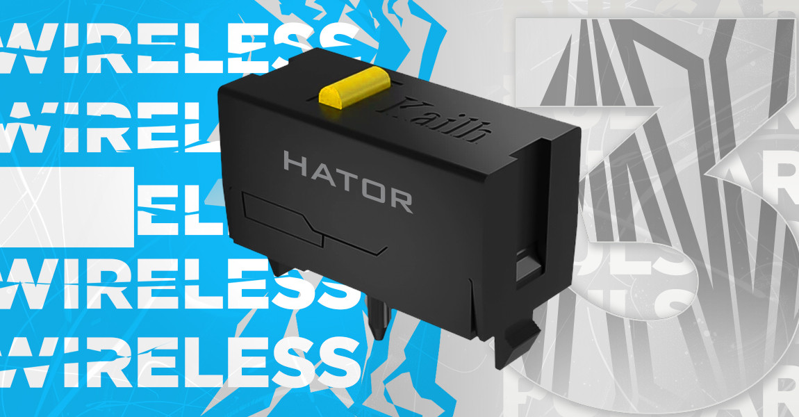 HATOR Pulsar 3 vezeték nélküli 12000 DPI gamer egér - Fehér (HTM631) PC