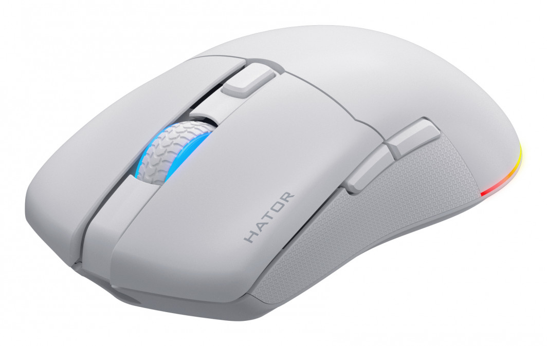 HATOR Pulsar 3 vezeték nélküli 12000 DPI gamer egér - Fehér (HTM631) PC