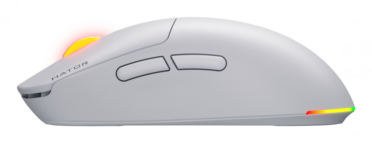 HATOR Quasar 3 vezeték nélküli 12000 DPI gamer egér - Fehér (HTM731) PC