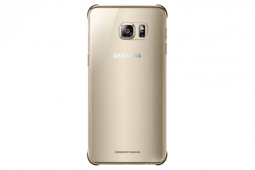 Samsung EF-QG928CFE Clear Cover Gold Tok/S6 Edge+ Mobil