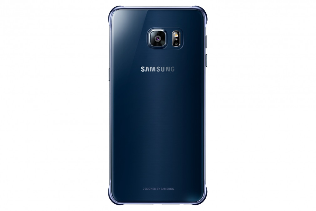 Samsung EF QG928CBE Clear Cover Blue Tok S6 EdgePlus Mobil