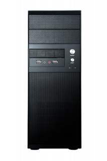 Chieftec CQ-01B-U3-OP Mesh szériás táp nélküli fekete mATX / ATX ház PC