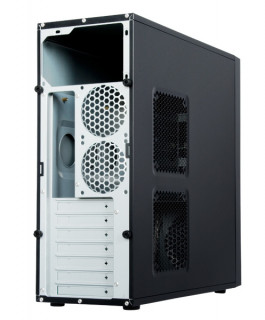 Chieftec CQ-01B-U3-OP Mesh szériás táp nélküli fekete mATX / ATX ház PC