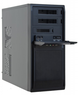 Chieftec LG-01B-OP táp nélküli fekete mATX ház PC