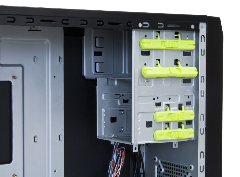 Chieftec LG-01B-OP táp nélküli fekete mATX ház PC