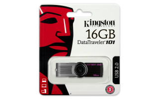 Kingston 16GB USB2.0 Fekete (DT101G2/16GB) Flash Drive PC