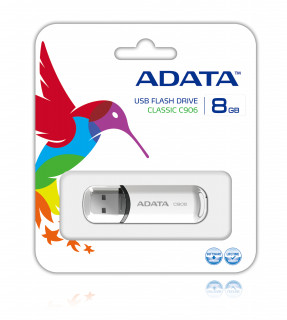 ADATA 8GB USB2.0 Fehér (AC906-8G-RWH) Flash Drive PC
