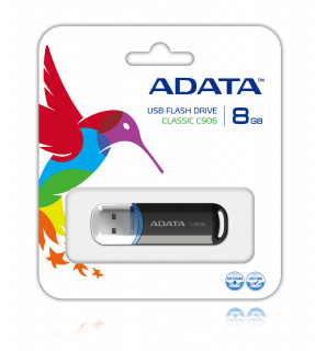 ADATA 8GB USB2.0 Fekete (AC906-8G-RBK) Flash Drive PC
