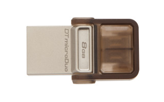 Kingston 8GB microUSB2.0 / USB2.0 Barna (DTDUO/8GB) Flash Drive PC