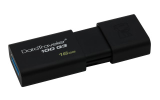 Kingston 16GB USB3.0 Fekete (DT100G3/16GB) Flash Drive PC