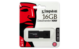 Kingston 16GB USB3.0 Fekete (DT100G3/16GB) Flash Drive PC