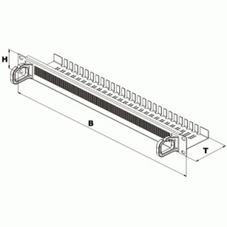 Conteg fésűs kábelrendező panel PC