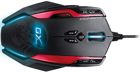Genius Gila USB fekete-piros Gamer egér PC